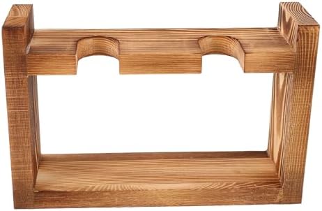Cabilock Vintage Hydroponic Propagation Vase with Wooden Flower Stand, 2pcs Desktop Planter Set for Living Room and Office Decorative Plant Terrarium by cabilock