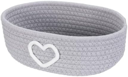 uxcell Rectangular Rope Basket 11.2x6.7x3.5inch Small Woven Baskets by uxcell