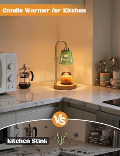 Sage Green Candle Warmer Lamp with Timer Home Decor Gifts for Women - Image 5