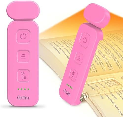Gritin Reading Light, Rechargeable Book Light for Reading in Bed by Gritin