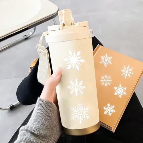 50 PCS Snowflake Stickers for Scrapbooking Journaling Junk Journal Scrapbook Supplies - Waterproof Transparent PET Aesthetic Decals for Resin Crafts Decorative Art Crafts (Snowflake) - Image 5