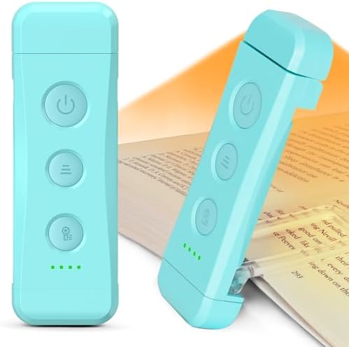 Glocusent USB Rechargeable Book Light for Reading in Bed, LED Reading Light by GLOCUSENT