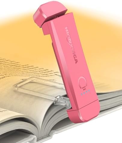 HIONXMGA Book Light,Rechargeable Reading Light for Books in Bed at Night by HIONXMGA