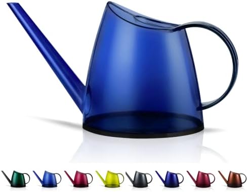 Small Indoor Plant Watering Can Long Spout 1.4L Blue by WhaleLife
