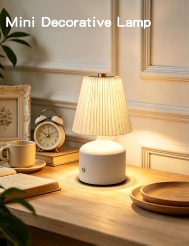 Small Table Lamp, Rechargeable Lamp with 3 Color Stepless Dimming - Image 3