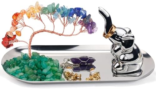 Carselage Elephant Ring Holder for Jewelry, Elephant Gifts for Women by Carselage