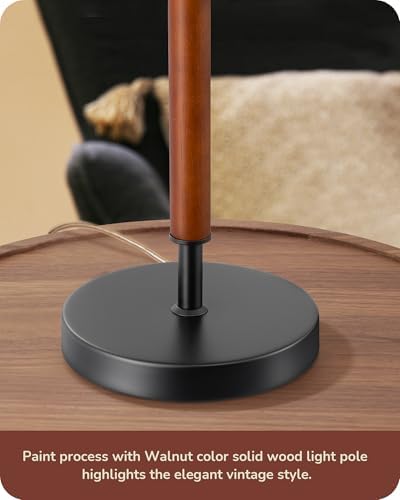 EDISHINE Modern Mid Century Table Lamp, Pull Chain Switch, 21.65 Inch, E26 - Image 4