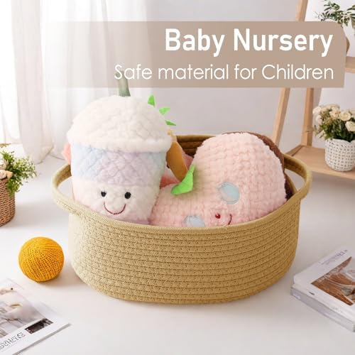 JMvicyroam Small Woven Basket, Empty Gift Basket, Jute/1 Pack - Image 5