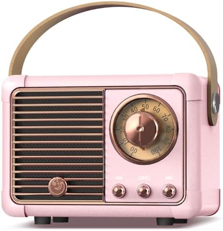 PRUNUS Retro Bluetooth Speaker, Gifts for Teen Girls, Cute Room Decor by PRUNUS