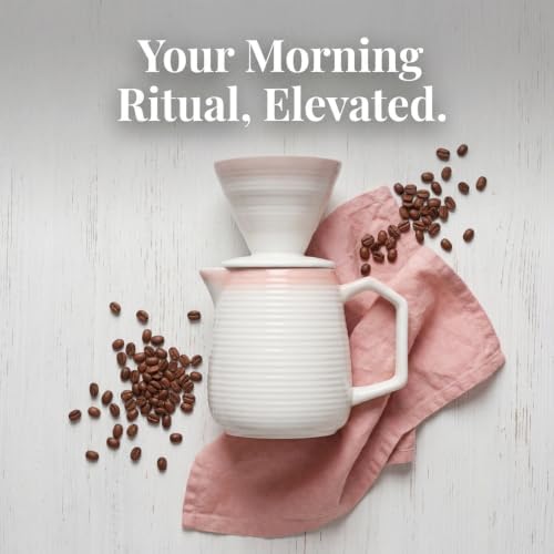 pour over coffee maker - Ceramic Dripper Pot, Heat-Resistant & Easy Clean - Image 7
