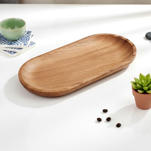 Wood Serving Platters and Trays of Natural Wood with Edge - Image 5