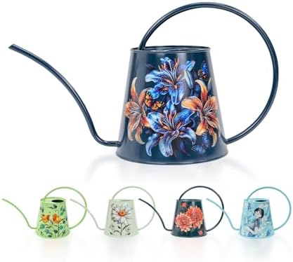 2L Long Spout Watering Can, Stainless Steel (Lilium Brownii) by BerryBird