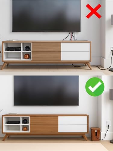 Extra Large Cable Management Box, Power Strip & Cord Hider, Desk Organizer - Image 4