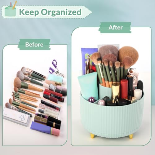 SKYDUE 360 Degree Rotating Pencil Pen Holder, Sage Green - Image 6