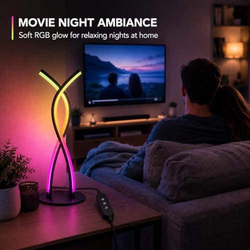 MORIACC Smart RGB LED Table Lamp with Music Sync & App Control - Image 7