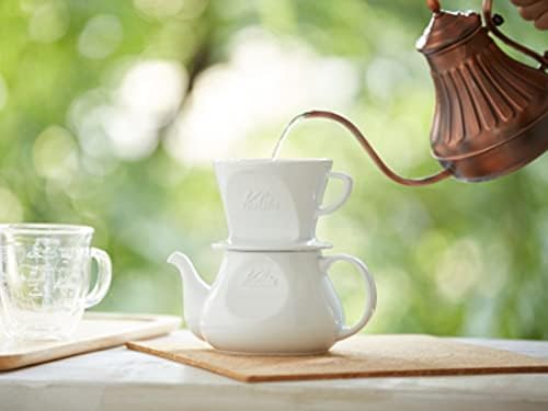 Carita HASAMI & Kalita HA102#02010 Coffee Dripper Porcelain Hasami Ware for 2-4 People - Image 6
