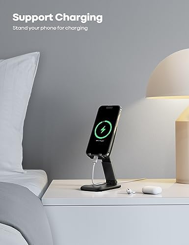 Lamicall Cell Phone Stand for Desk, Height Angle Adjustable Phone Holder - Image 3