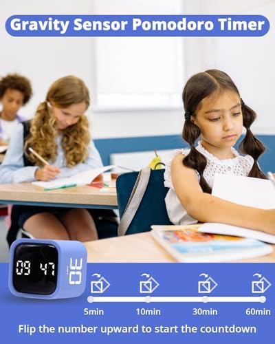 LUCKY TIME Rotating Productivity Timer 5/10/30/60min, Flip Timer, ADHD Tool - Image 2