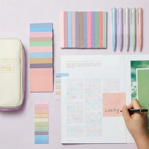 Jutom 39 Pcs Aesthetic Book Annotation Kit,Purple,Cute Style - Image 2