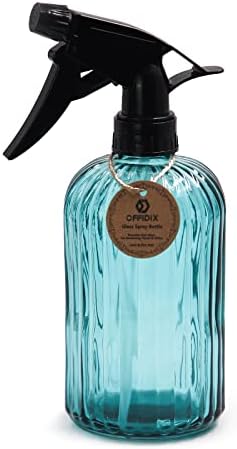 Glass Spray Bottle Blue Plant Mister Adjustable Nozzle for Plants 13.5 oz - Image 4