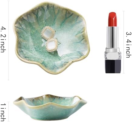 Ceramic Ring Dish, Jewelry Trinket Tray for Rings and Earrings - Image 5