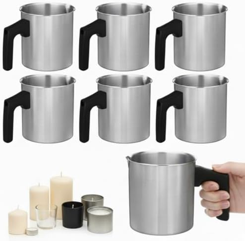 Ziliny 6 Pcs Candle Making Pouring Pot Wax Pouring Pitcher, 1.2 L by Ziliny
