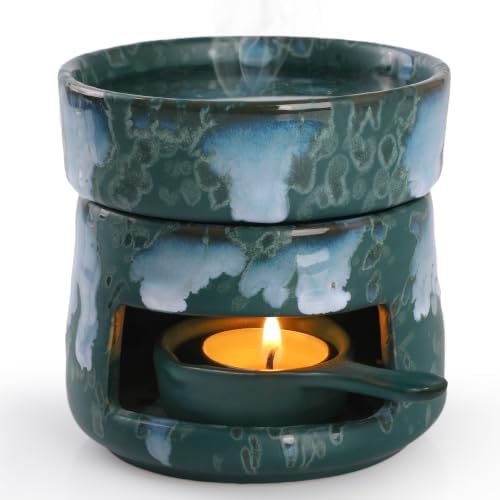 Bighan Tea Light Candle Holder Ceramic Oil Burner Tealight Wax Warmer by Bighan
