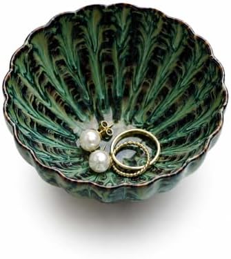 Glazed Ceramic Jewelry Dish Tray,Small Ring Holder Dish Jewelry Tray by GISK