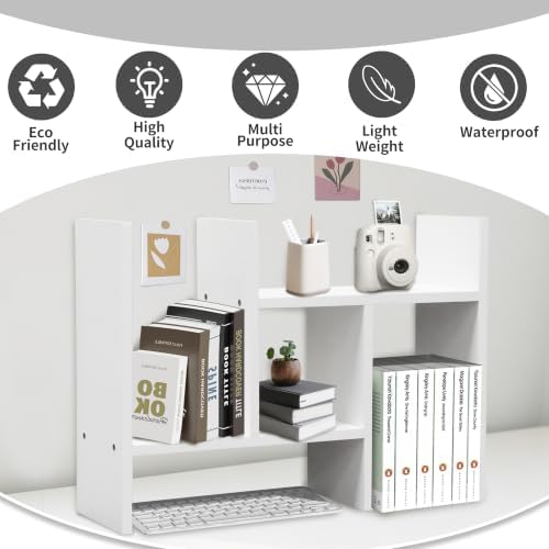 MASAKA B&W Adjustable Stackable Office Supplies Desk Organizer - Image 3