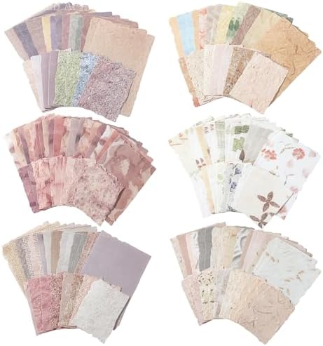 BESARME 192 Pcs Vintage Scrapbook Paper Set, 6 Themes For Journaling by BESARME