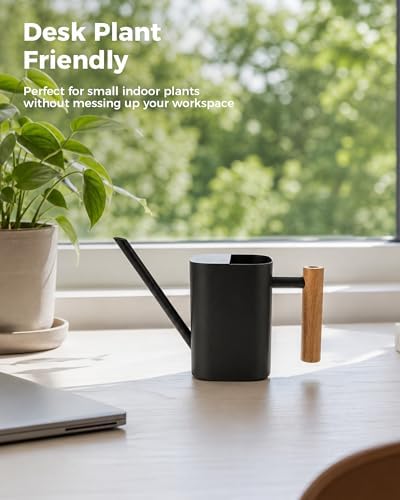 Bamworld Watering Can Indoor Plants Small Black 17oz 500ml - Image 6
