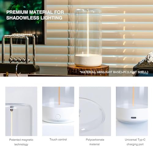AUGE LIGHT Mini Minimalist Table Lamp, Cordless Lamp, Rechargeable Lamp - Image 5