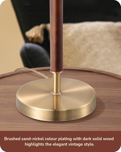 EDISHINE Mid Century Table Lamp, Bedside Lamp with Pull Chain Switch, E26 - Image 4