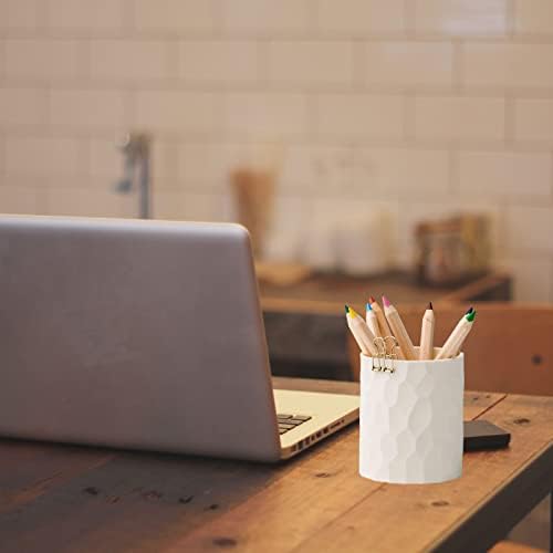 minimaliving Pen Holder,Nordic Style Silicone Waterproof Pencil Holder for Desk Simple&Modern Minimalist Makeup Organizer Multifunctional Office Supplies for Home,Kids and School(Beige) - Image 4