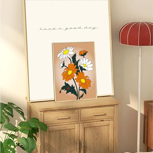 WEBEEDY 2 Pack 8x10 Pre Drawn Canvas Painting Kit Beautiful Flower Stretched Canvas Painting for Adults DIY Painting and Sip Party Supplies Outdoor Parties Birthday Gifts - Image 4