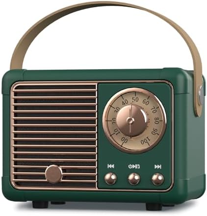 PRUNUS J-999 Retro Bluetooth Speaker,Vintage Decor Mini Wireless Speaker by PRUNUS