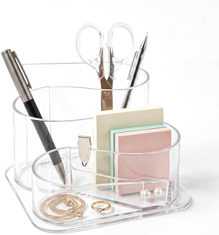 Desk Top Organizer, Aesthetic Pen Pencil Holder by HUIRUSO