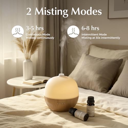 ARVIDSSON Essential Oil Diffuser 2 Pack, 100ml Aromatherapy Diffuser with Mood Light, Ultrasonic Oil Diffusers for Home, Small Diffuser for Essential Oils, Gift for Women - Image 4