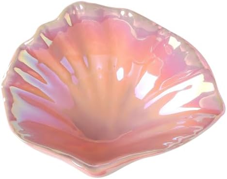 Ceramic Shell Jewelry Tray,Ring Holder,Trinket Dish,5.75 Inch by MisijuerCeamic