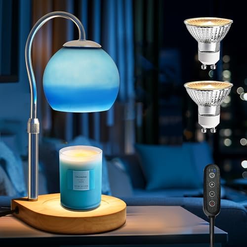 Candle Warmer Lamp with Timer 2H/4H/8H, Adjustable Height, Ocean by Unknown