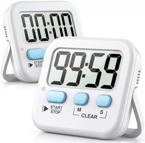 Antonki 2 Pack Digital Timer for Kids Classroom Kitchen Timers for Cooking by Antonki