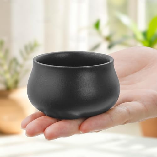 Ceramic Incense Holder for Sticks, Incense Burner Holder Ash Catcher with Non-Slip Pads, Incense Stick Holder for Unique Home Decor/Meditation/Yoga/Gift (Black) - Image 3