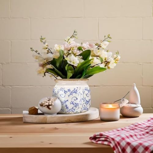 Small Ceramic Planter with Drainage – 4 Inch Vintage Flower Pot (Classic Green) - Image 6