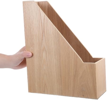 Wooden Desktop Bookshelf Organizer Space Saving Stable for Desk, Storage - Image 4