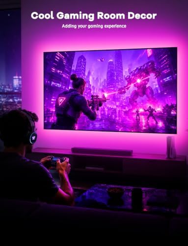 MATICOD LED Lights for TV Led Backlight, 13.1ft RGB Led Strip Lights for TV Lights Behind, USB Led Light Strip for 45-60in TV, Bluetooth APP Control Music Sync Strip Lighting for Christmas Decorations - Image 4