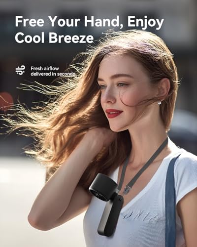 Handheld Portable Turbo Fan with Ice Cooler, Speed (1-199) 5500mAh Rechargeable Personal Fan,[20H Cooling Time] Mini Yet Powerful [20000 RPM] Pocket Fans for Travel/Outdoor/Home/Office, Black HotPink - Image 3