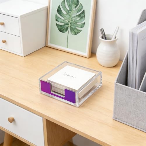 NatSumeBasics Rainbow Sticky Note Holder, Memo Holder Post Note Dispenser - Image 4