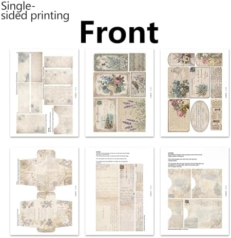 XINPOCUT Neutral Trifold Folding Folio Junk Journal Kit,Folio Booklet Craft Kit, Junk Journal Kit, Scrapbooking Supplies, Journaling Decor, Mini Folio Writer Folder Project, Arts & Crafts Gifts - Image 4