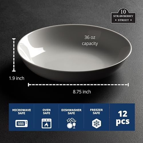 10 Strawberry Street 36 Oz Catering Dinner/Pasta Bowl, Set of 12 - Image 6