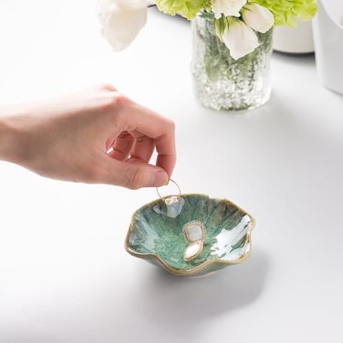 Ceramic Ring Dish, Jewelry Trinket Tray for Rings and Earrings - Image 4